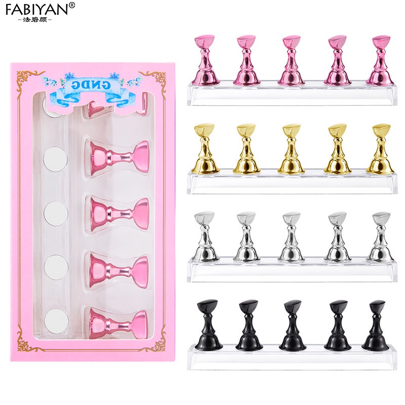 Set 5 Giá Đỡ Nam Châm Trưng Bày Móng Tay Giả