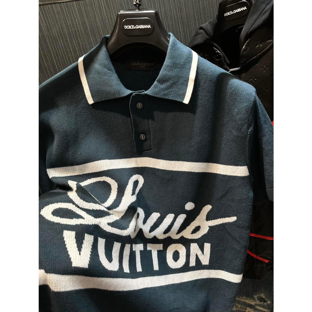 Áo polo Louis Vuitton logo ngực LA 2022 on web