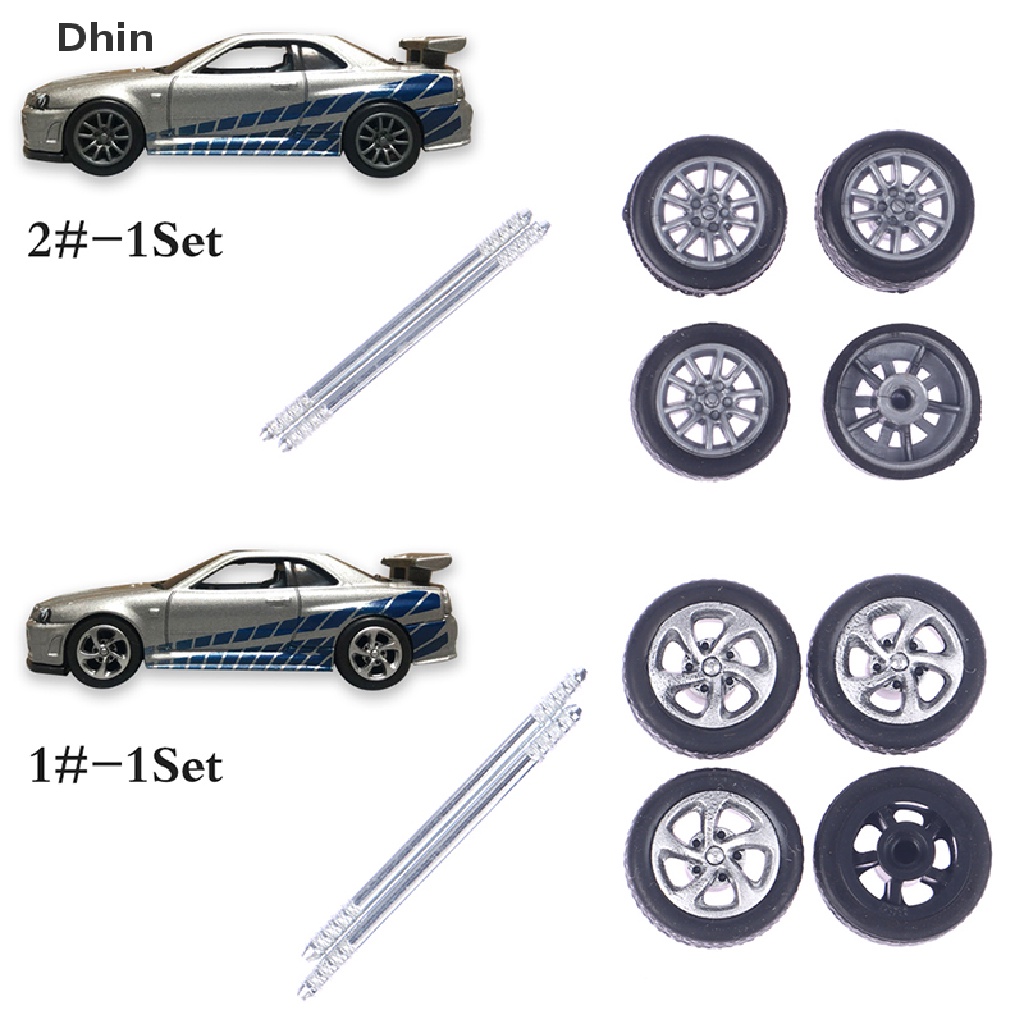 1 Bộ Bánh Xe Cao Su Tỉ Lệ 1: 64 Dành Cho Xe Hơi Đồ Chơi