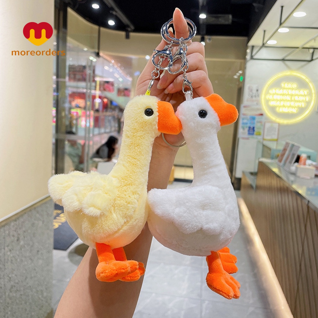 Móc Khóa Hình Chú Ngỗng 3D Nhồi Bông Xinh Xắn