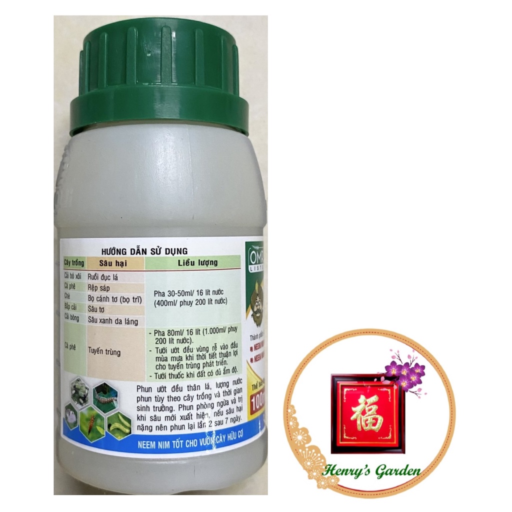 NeemNim Thuốc Trừ Sâu OMRI 0.3EC - #393# 100ml