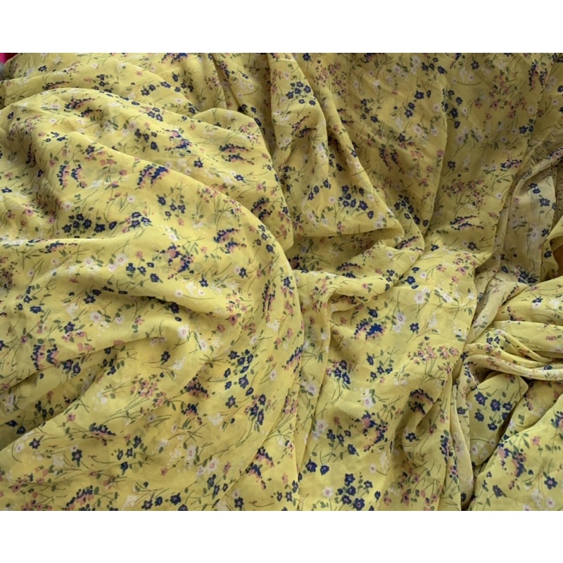 VẢI VOAN CHIFON HOA NHÍ