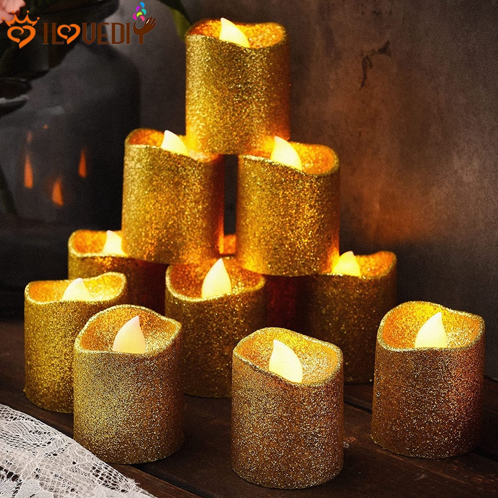[Hot] Đèn LED Hình Cây Nến Không Lửa / Nến Lấp Lánh Cho Ngày Lễ Tình Nhân