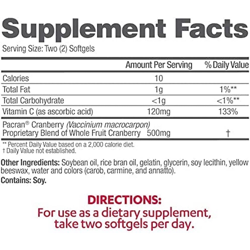 Azo Cranberry 25000mg - Viên uống hỗ trợ bàng quang và tiết niệu 100 viên