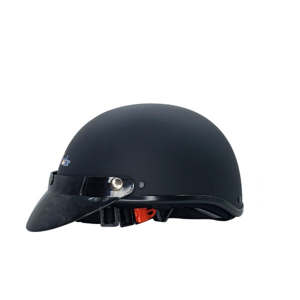 Mũ Bảo Hiểm Nửa Đầu Màu Đen Kèm Lưỡi Trai Size M L HOANTHACH
