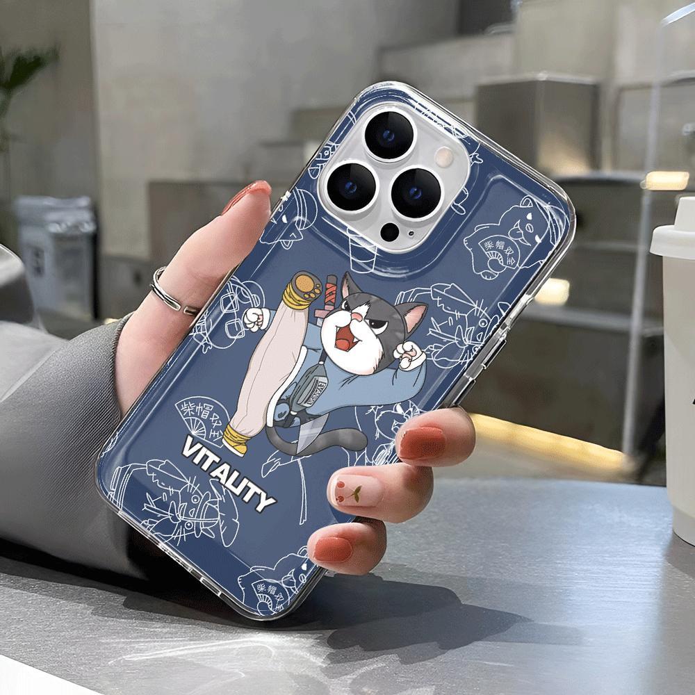 Ốp Điện Thoại Tpu Trong Suốt In Hình Chó Kung Fu Thời Trang Cho iphone 14promax 13 12 11 7Plus 7 8 X XR XSMax
