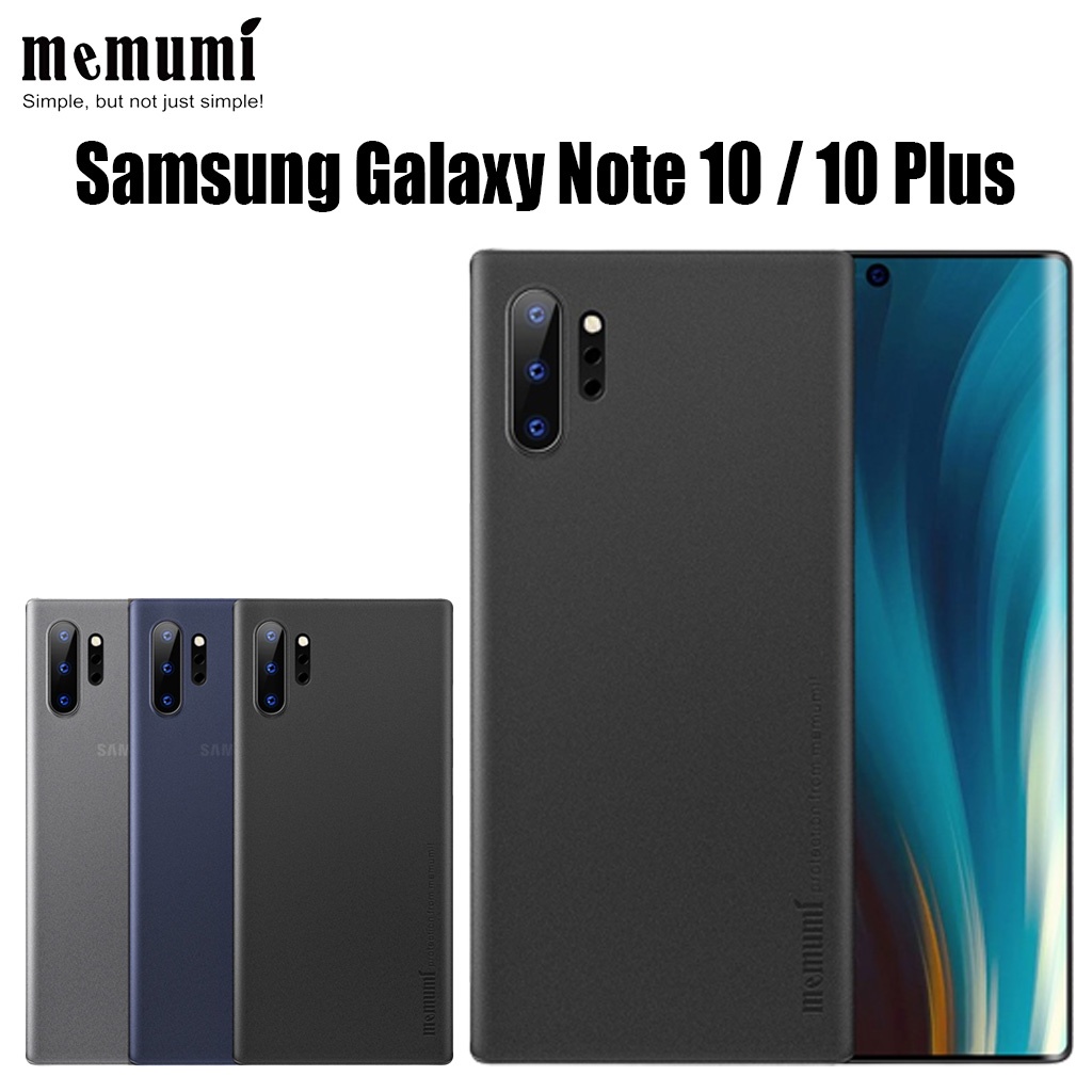 Ốp điện thoại Memumi Slim bằng nhựa PP nhám mờ siêu mỏng 0.33mm chống bám vân tay cho Samsung Note 10 / Note 10 Plus