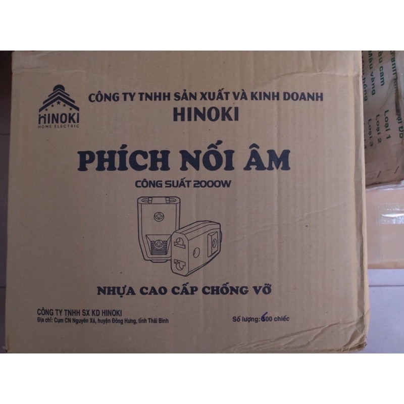 Phích cắm chịu tải 3000w hinoki
