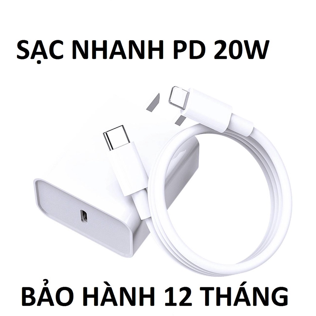 Bộ củ cáp dây Sạc Nhanh PD 20W Dùng Cho Máy 8>14 Loại Tốt