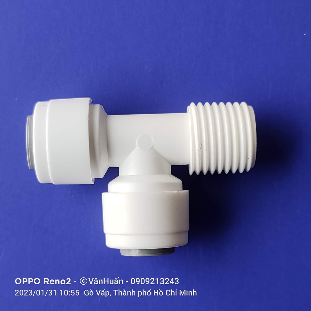 T lệch ren 13 ra 2 đầu dây 6