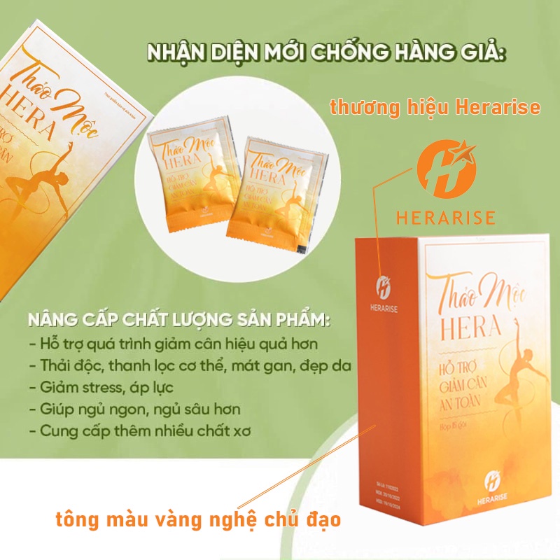 Trà Thảo Mộc Giảm Cân Hera Plus Hộp 30 Viên Hỗ Trợ Giảm Cân Detox Cấp Tốc