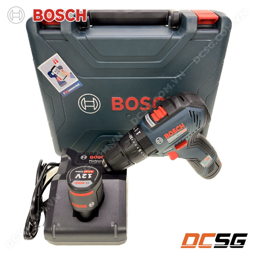 Máy khoan búa và vặn vít dùng pin 12V GSB12V-30 Bosch 06019G91K0 | DCSG