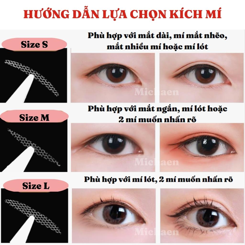 Cuộn kích mí lưới tàng hình Miếng dán mí bằng nước siêu chắc tự nhiên không lộ Michaen