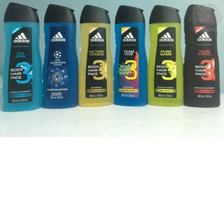 Dầu gội sữa tắm sữa rửa mặt 3 in 1 adidas 400ml- mùi tùy ý