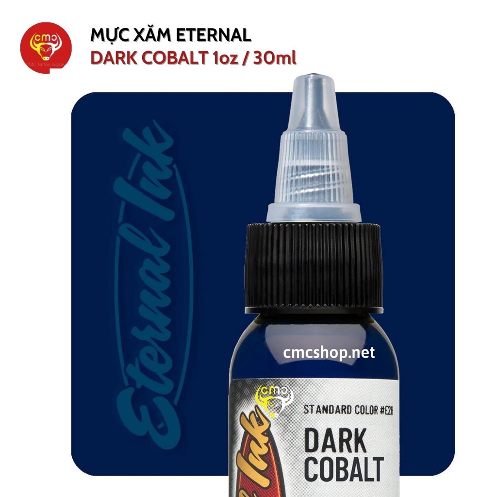 Mực xăm Eternal Dark Cobalt 30ml  chính hãng CMC Tattoo Supply