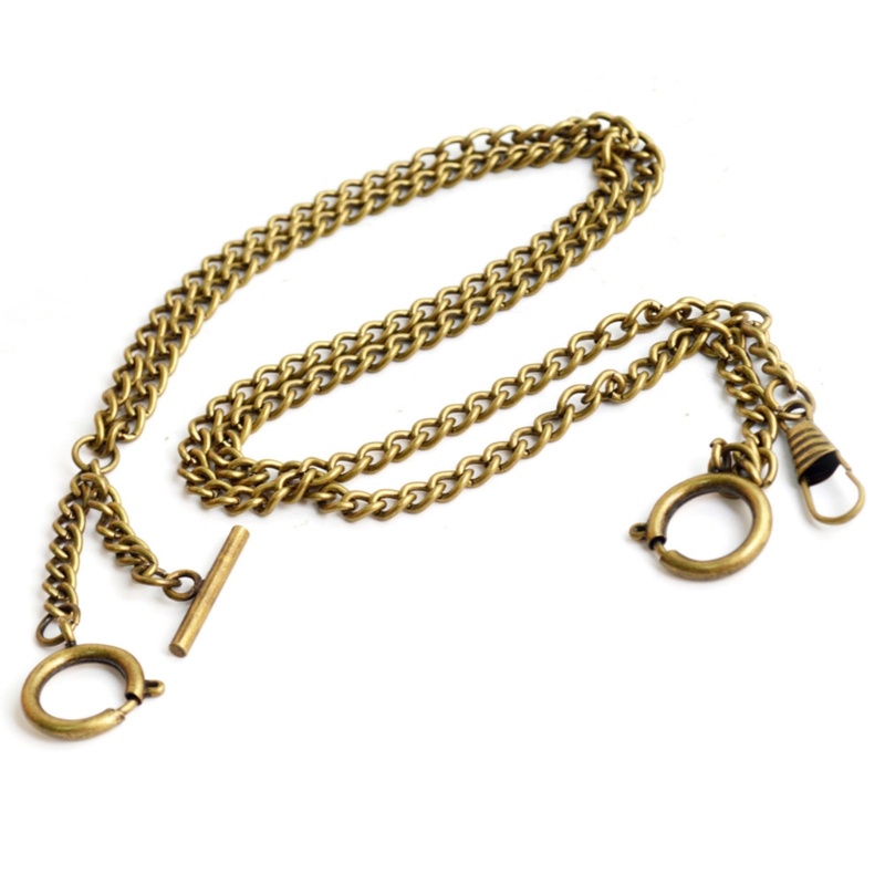 Dây Xích Đôi Kèm Kẹp Đồng Hồ Bỏ Túi Phong Cách Vintage