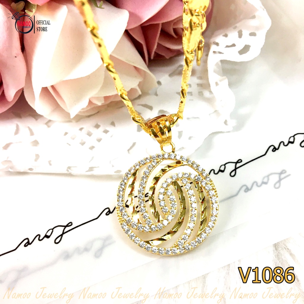 Kiềng Cổ Nữ Tinh Xảo Đính Đá Cho Phái Đẹp V1086 Namoo Jewelry
