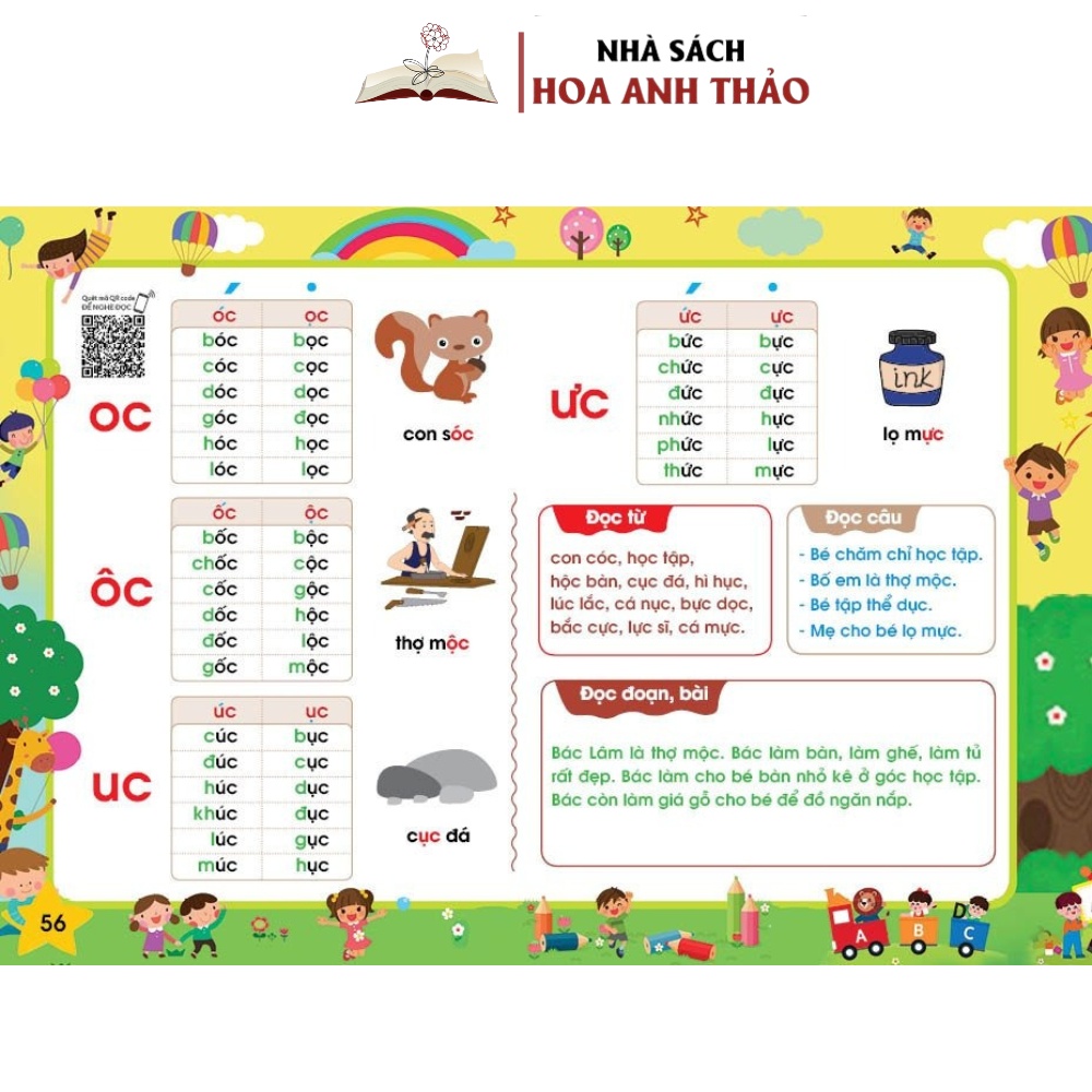 Sách - Tập Đánh Vần Tiếng Việt Phiên Bản Tương Tác Nghe Đọc - Sách Âm Thanh Tích Hợp APP Học Tiếng Vệt Hiệu Quả