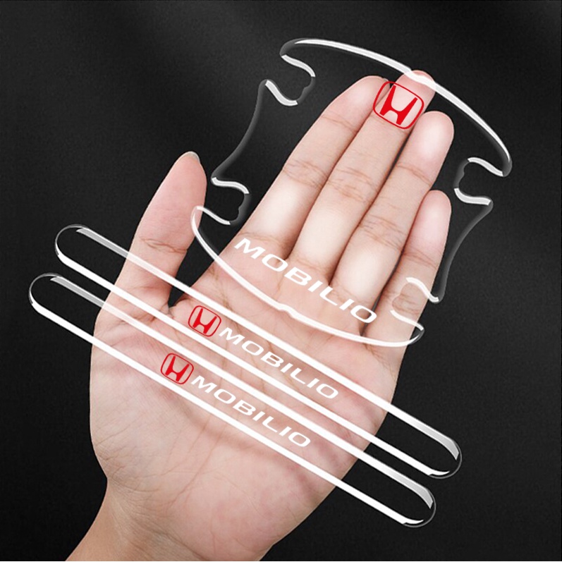 Miếng Dán Bảo Vệ Tay Nắm Cửa Trong Suốt Chống Trầy Xước Cho Xe Hơi Honda Mobilio