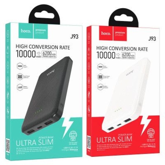 Sạc Dự Phòng Chính Hãng, Pin Dự Phòng 10000mah Hoco J93 Bảo Hành 12 Th