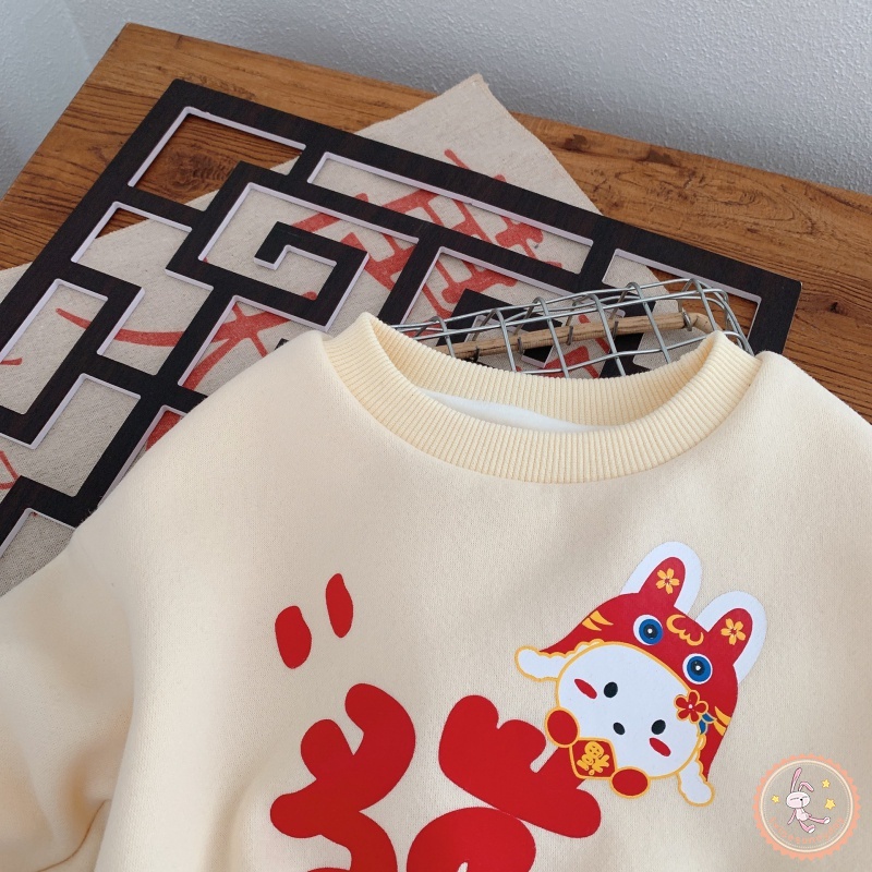 Áo Hoodie Cổ Tròn In Họa Tiết Hoạt Hình Cá Tính Cho Bé Trai Gái