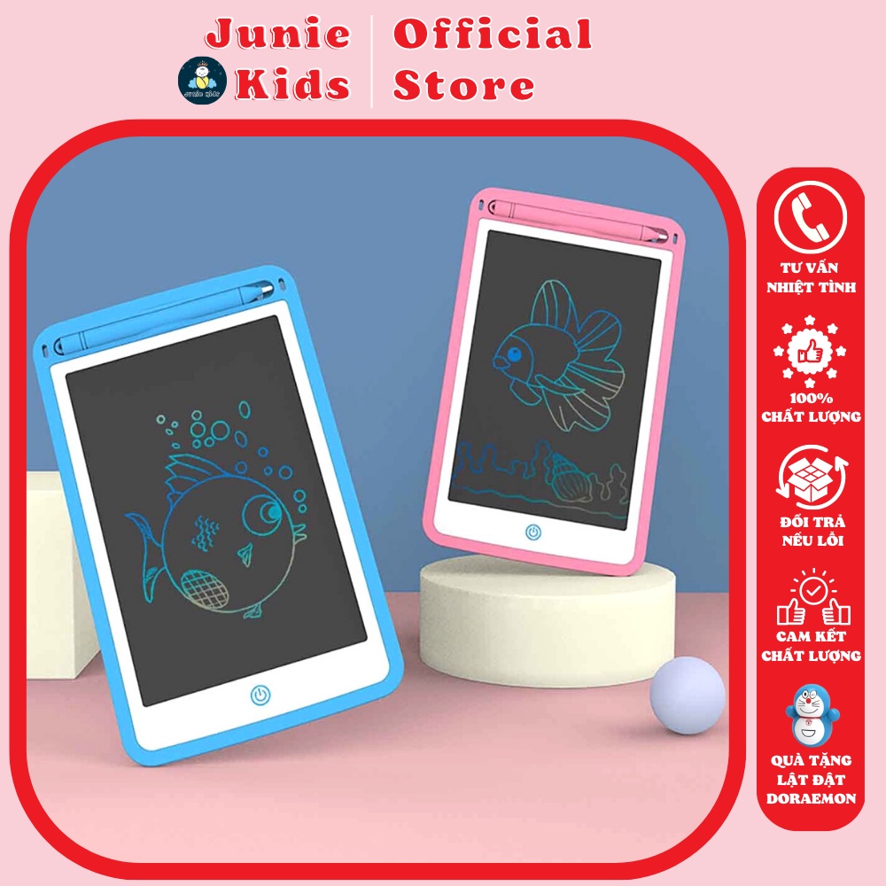 Bảng Viết Vẽ Điện Tử 3D Thông Minh 12 Inch Đồ Họa Đa Sắc Màu, Tự Xóa Được - Đồ Chơi Giáo Dục Dành Cho Bé