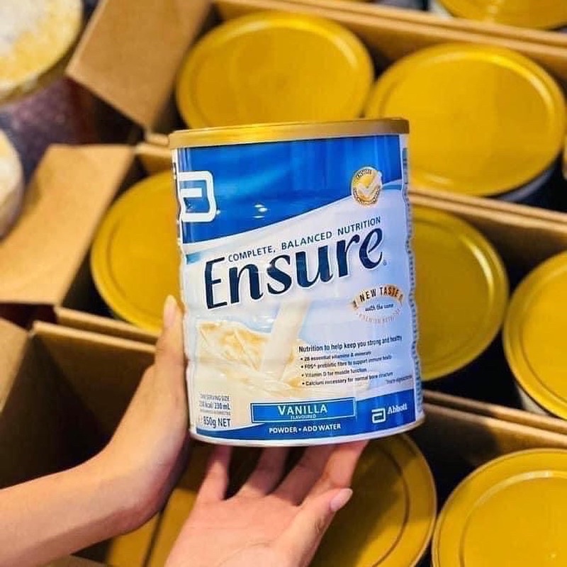 Sữa Bột Dinh Dưỡng Ensure Úc 850g Hương Vị Vani Thơm Ngon Dễ Uống - ENSURE ÚC 850g