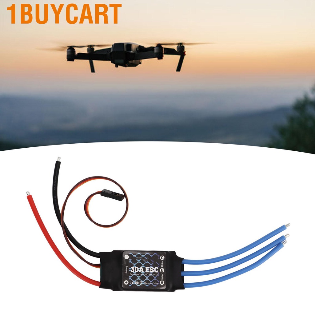 1buycart Brushless ESC 30A 5V 2A BCE Output RC Electronic Speed Controller Accessory for Toy