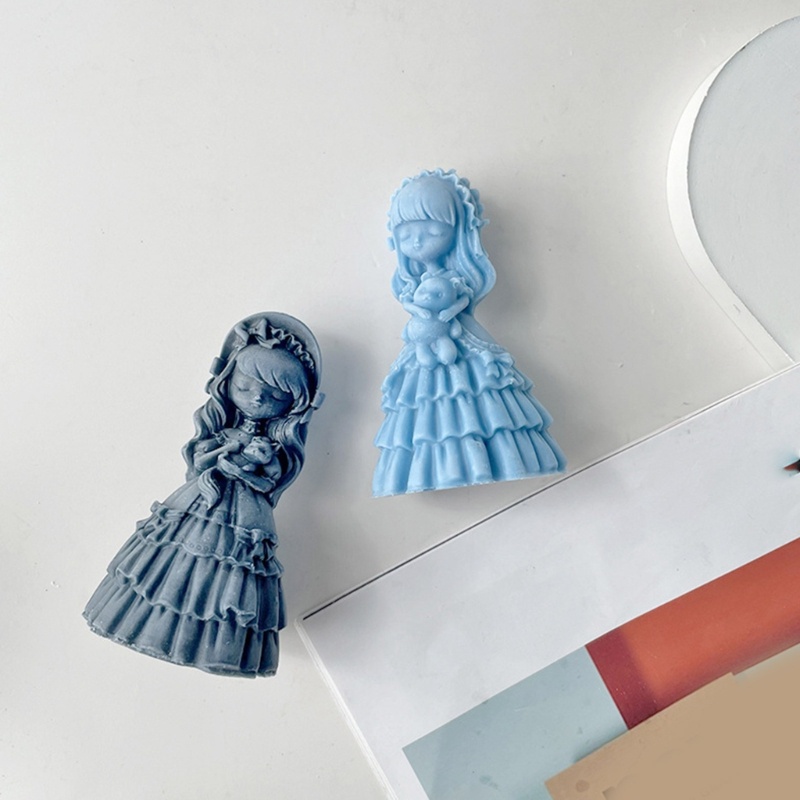 Khuôn Silicone Tạo Hình Búp Bê 3D Làm Đồ Thủ Công DIY