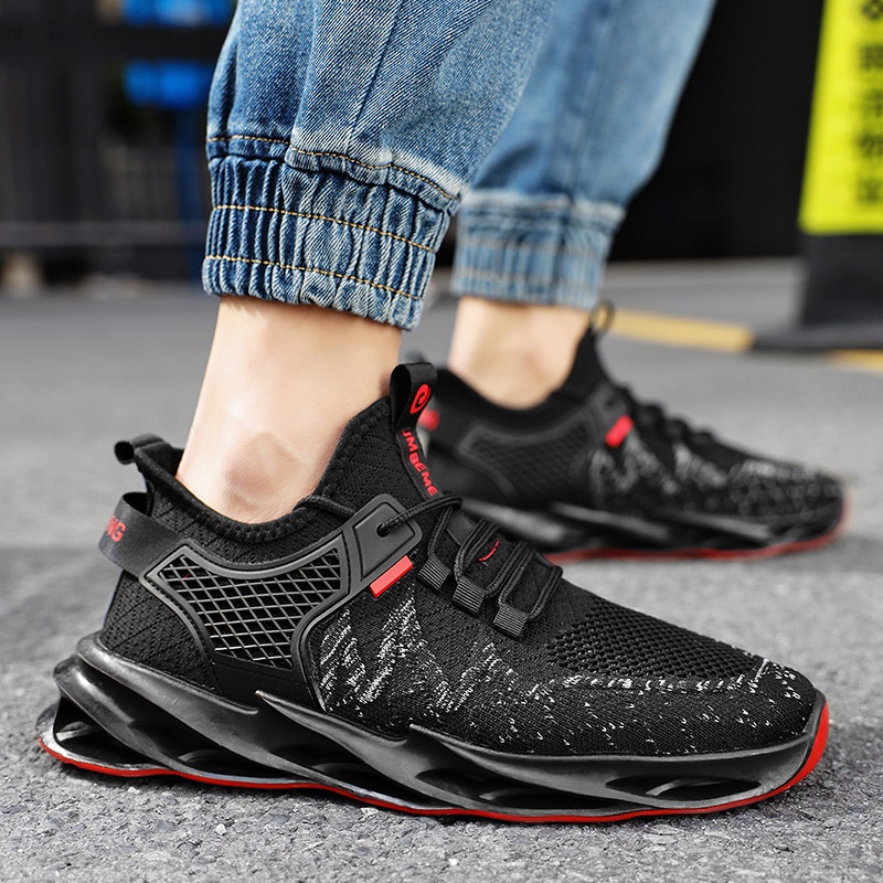 Giày Thể Thao Nam MENDO - Giày Sneaker Màu Đen - Xám, Phù Hợp Đi Chơi, Thể Dục Thể Thao - G5025