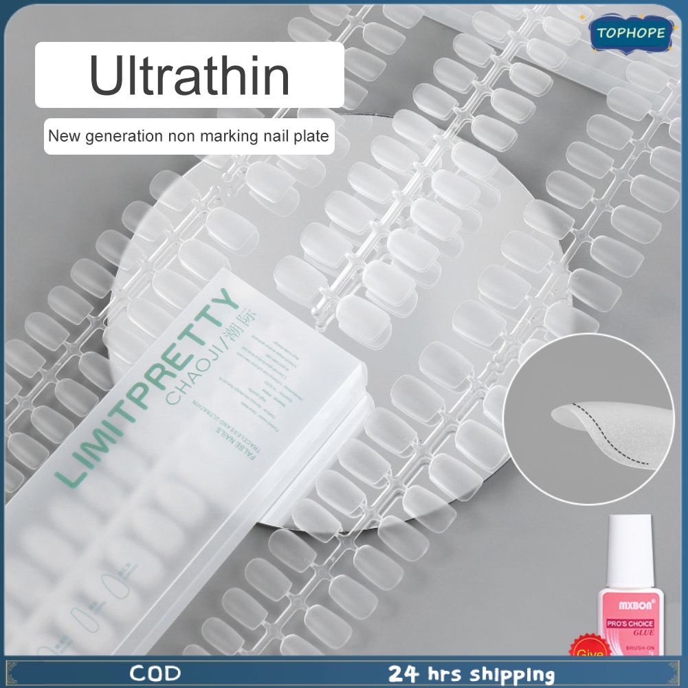 Set móng tay giả ANNIES tăng cường làm móng tay nghệ thuật siêu mỏng không hằn vết bền tiện lợi