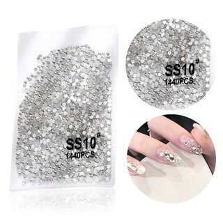 Set 1440 Hạt Đá Pha Lê Trong Suốt Dùng Trang Trí Móng DIY