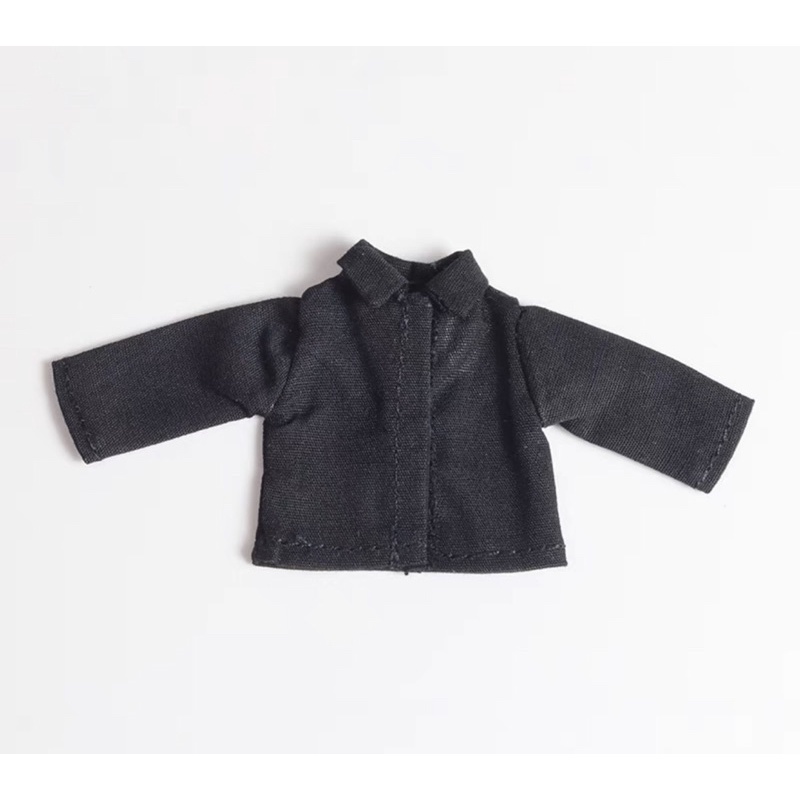 Áo sơ mi đen, trắng 2 kiểu cho búp bê ob11, nendoll