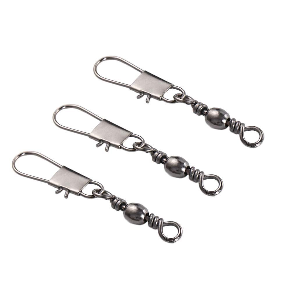 AUGUSTINA Set 100 Khuyên Nối Câu Cá Bằng Thép Không Gỉ