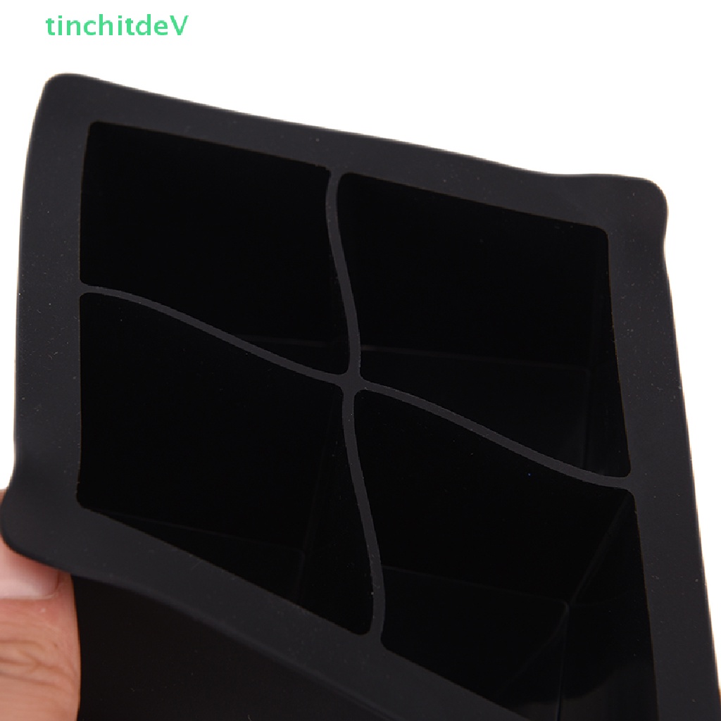 [TinchitdeV] Khuôn Silicon Làm Đá Viên Hình Vuông Lớn Màu Đen [Mới]