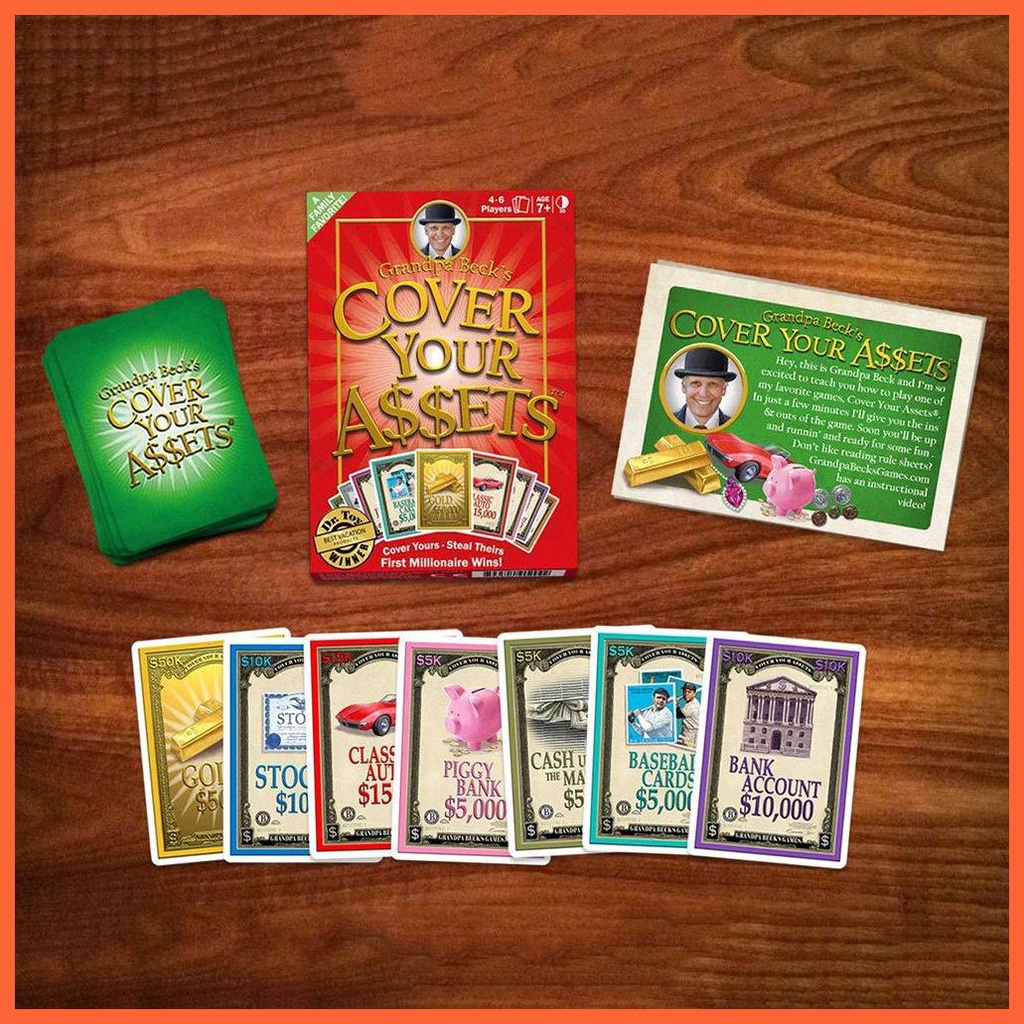 Bộ Thẻ Bài Trò Chơi Gia Đình Vui Nhộn Cho Thanh Thiếu Niên Và Người Lớn Che Phủ Tài Liệu Ông Bà Beck chunvn