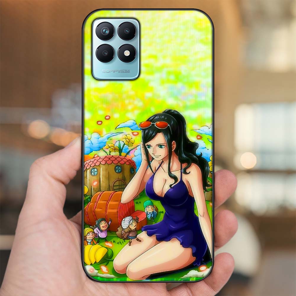 Ốp lưng Realme Narzo 50 viền đen in hình Nico Robin One Piece Đảo Hải Tặc