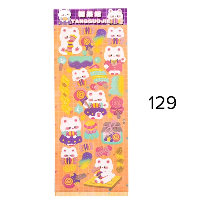 Sticker tấm trang trí toploader xinh xắn