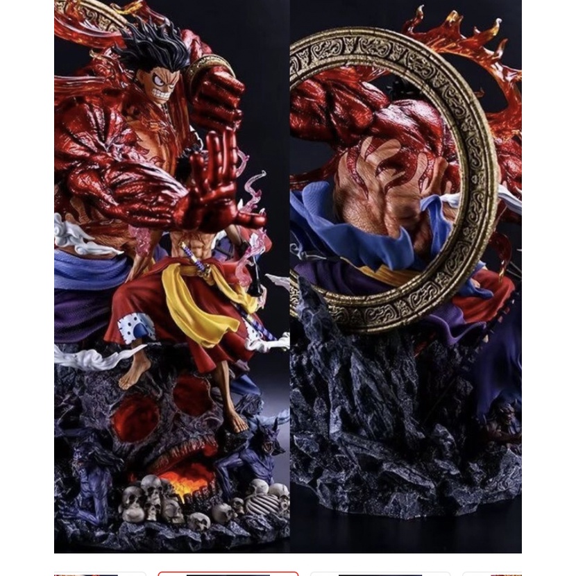 Hàng Loại 1 - Mô Hình OnePiece Luffy gear 4 king fado siêu đẹp cao 33cm có led kèm theo - Figure OnePiece - Full box - H