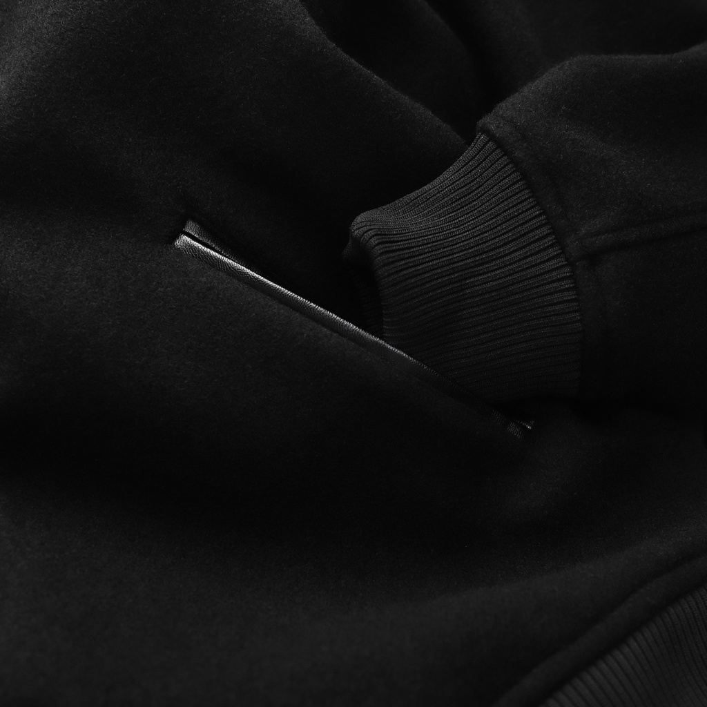 Áo Khoác Upper Leathermix Black