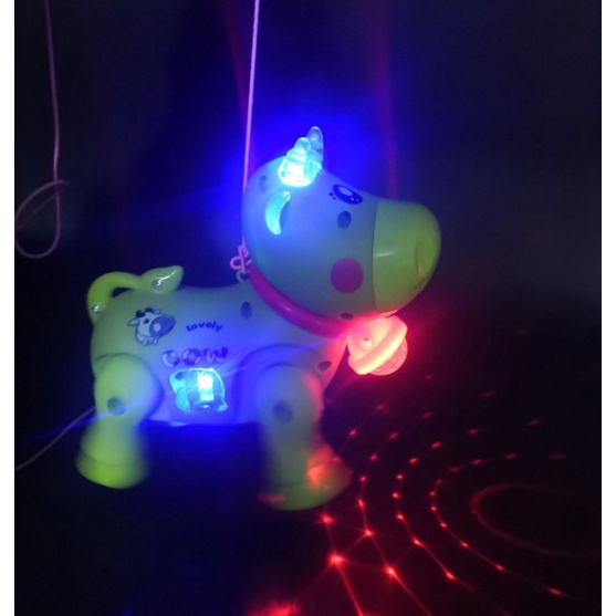 Đồ chơi con bò chạy pin có nhạc cho bé