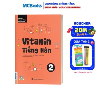 Sách - vitamin tiếng hàn 2 cho người mới bắt đầu - học kèm app online