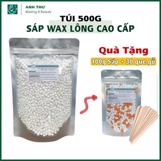 500gr sáp wax lông nóng mùi sữa dừa cao cấp loại 1