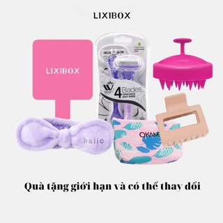 Combo băng đô, gương lixibox, dao cạo, túi, kẹp tóc, lược