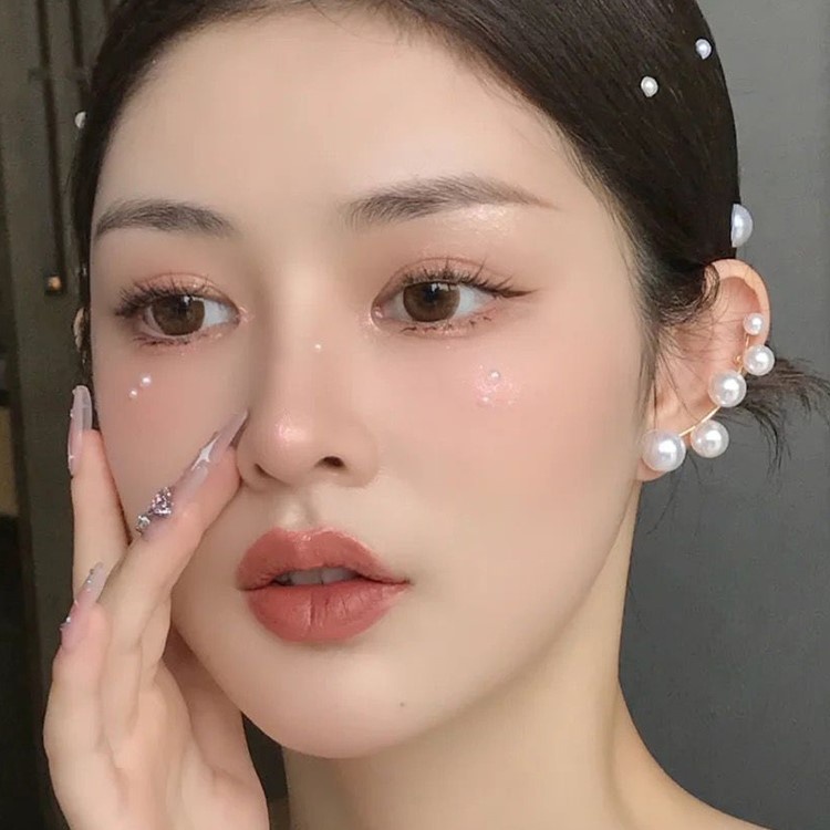 Bông Tai Đính Ngọc Trai Thời Trang Hàn Quốc Dành Cho Nữ