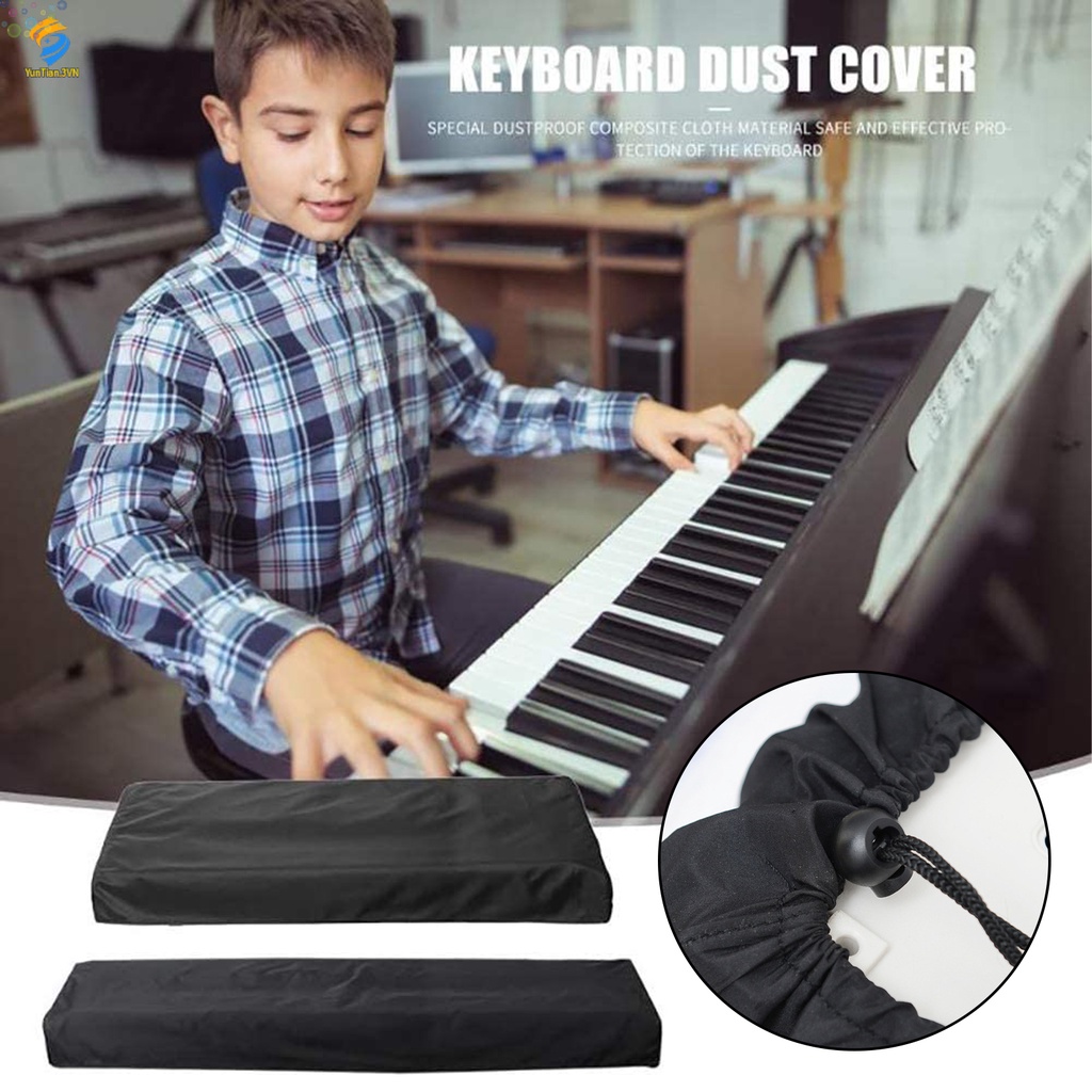 Tấm Vải Bọc Bàn Phím Đàn Piano 3YUN Co Giãn Chống Bụi Có Dây Rút Bảo Vệ Cho Đàn Piano Điện Tử Kỹ Thuật Số Yamaha