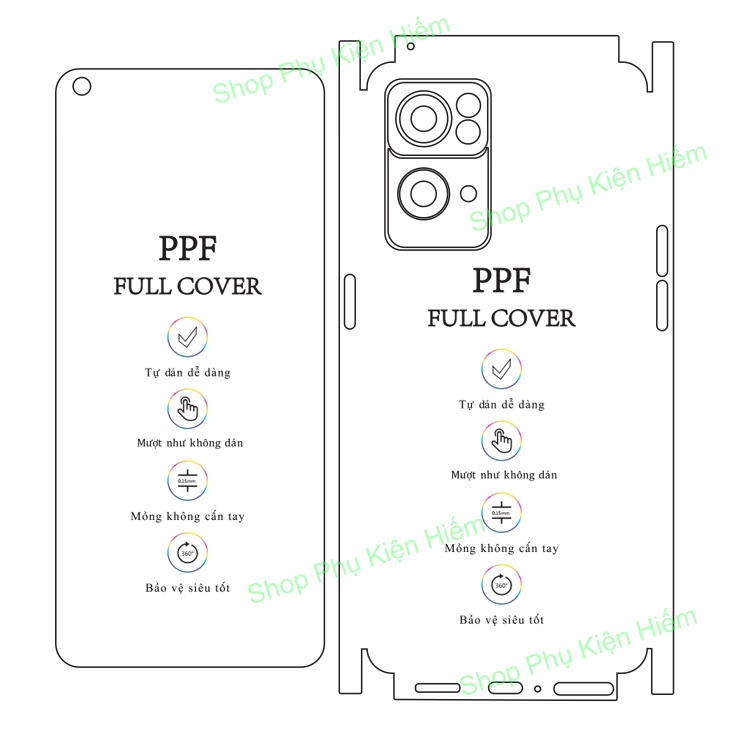 Dán PPF full viền Reno 7 Pro - Tặng dán camera