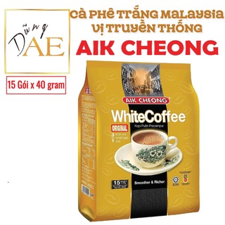 Cà phê trắng truyền thống 3 in 1 aik cheong malaysia 600g