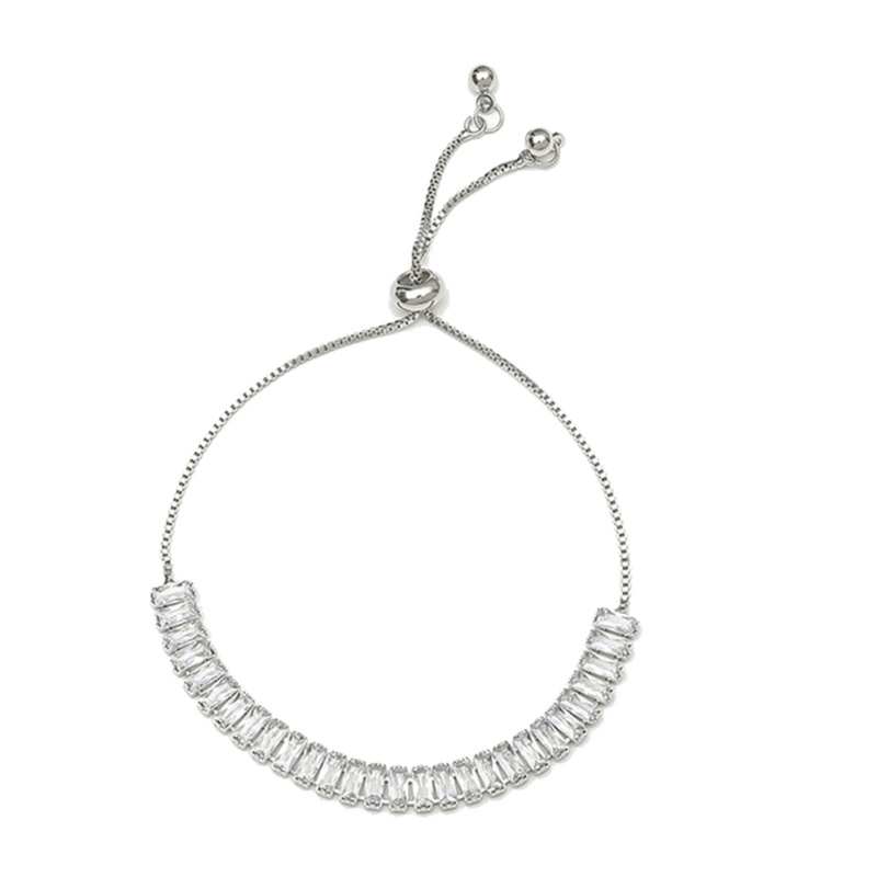 Vòng Tay Đính Đá Zirconia Có Thể Điều Chỉnh Kích Thước Thời Trang Dành Cho Nữ