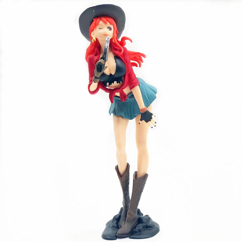 Mô Hình Nhân Vật Monkey.D.Luffy Cowboy Luffy Nami Trong Phim Hoạt Hình One Piece Bằng PVC